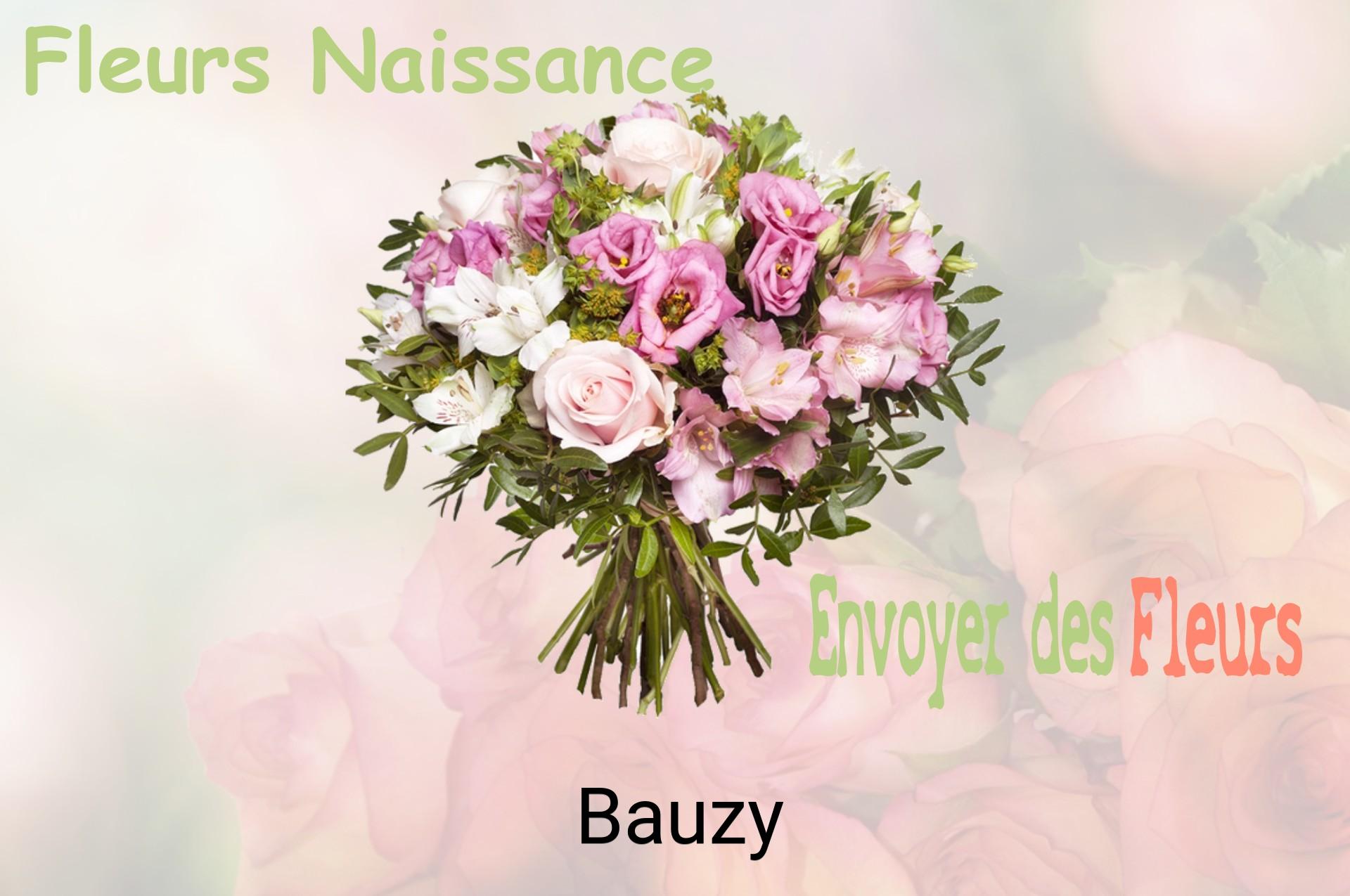 Bouquet de fleurs de naissance livré à Bauzy